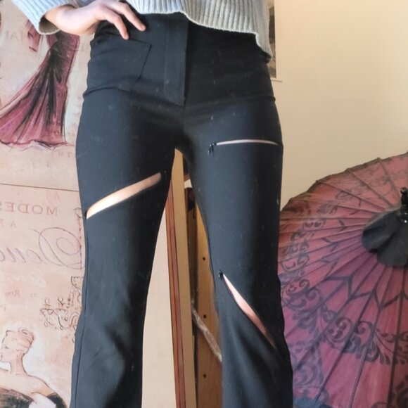 I.AM.GIA. multiple openings with zippers black pants - Size Xs - Picture 9 of 11